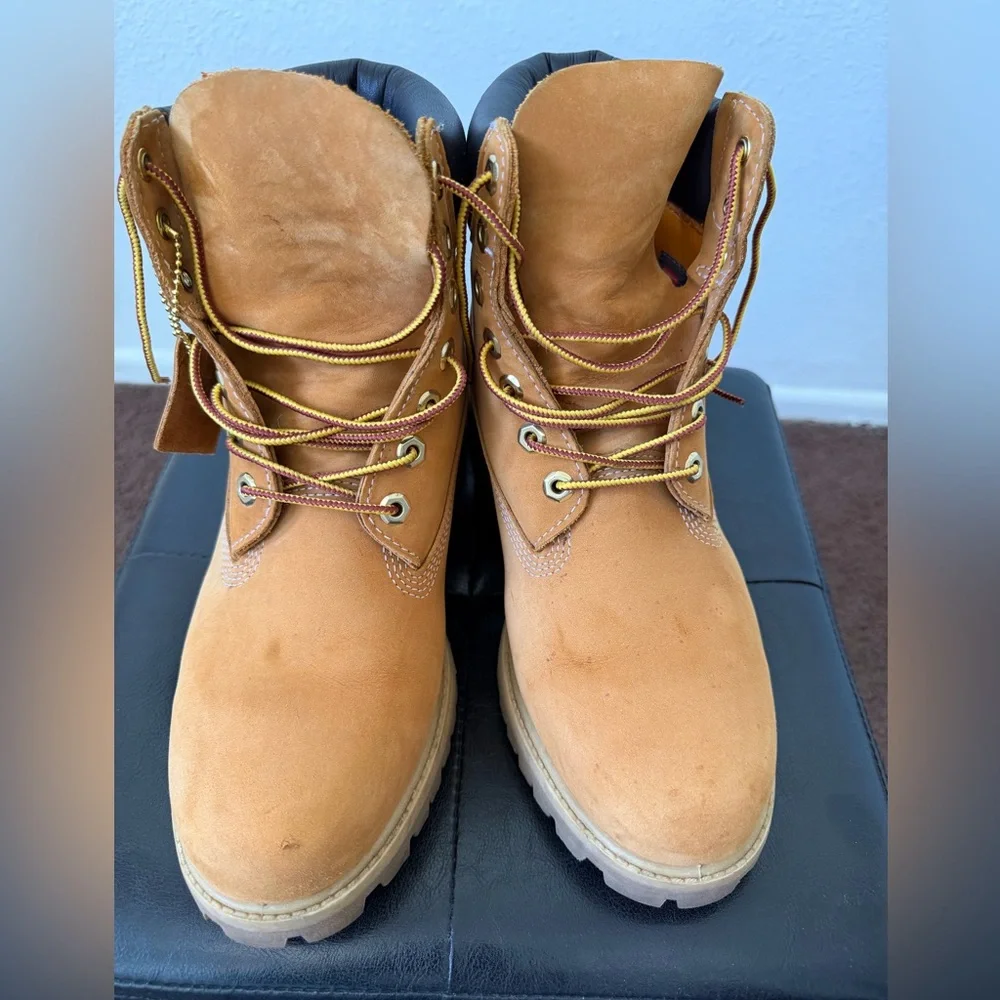 Timberland Wheat Nubuck 6-Inch Waterproof Work Boots - Picture 3 of 9